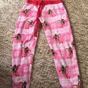 Rudolph Reindeer Christmas Pajama Bottoms